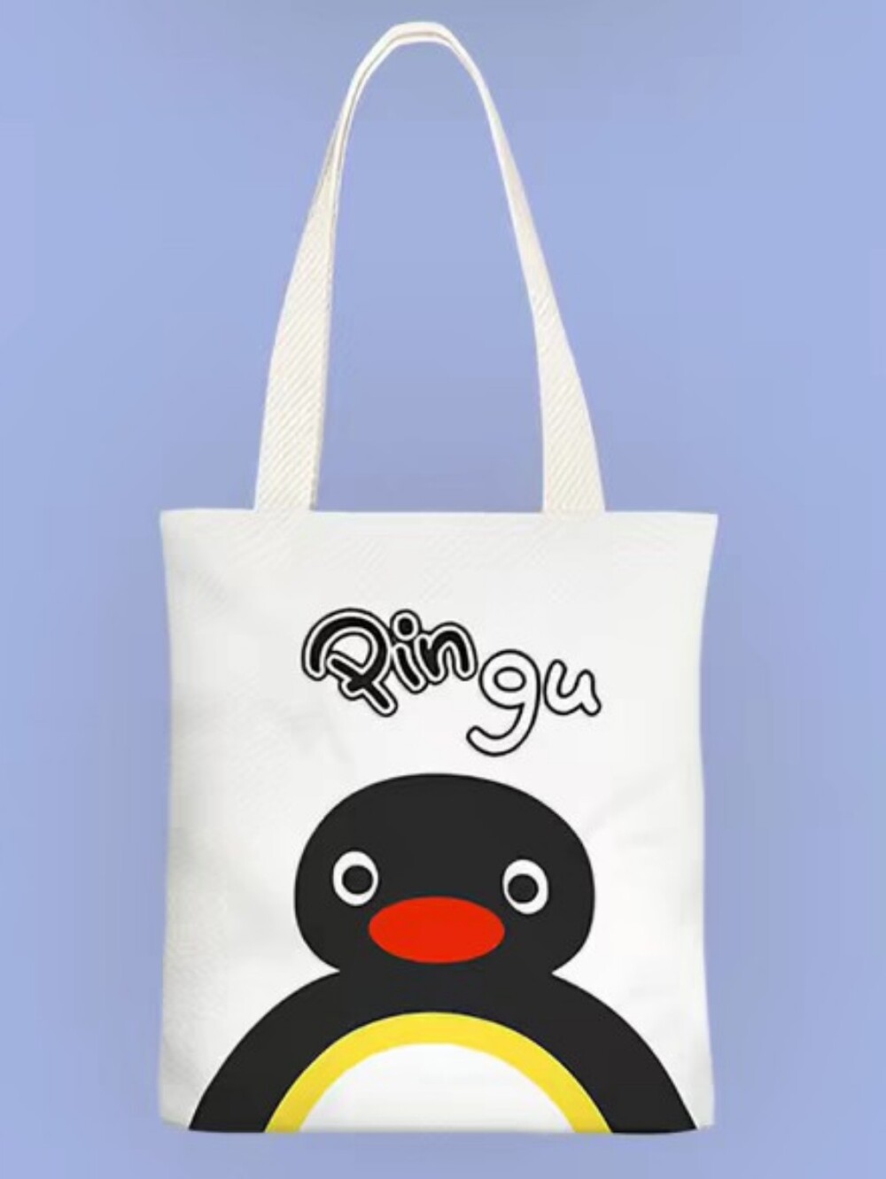 New Pinga Pingu Canvas Tote Bag, New Without Tag